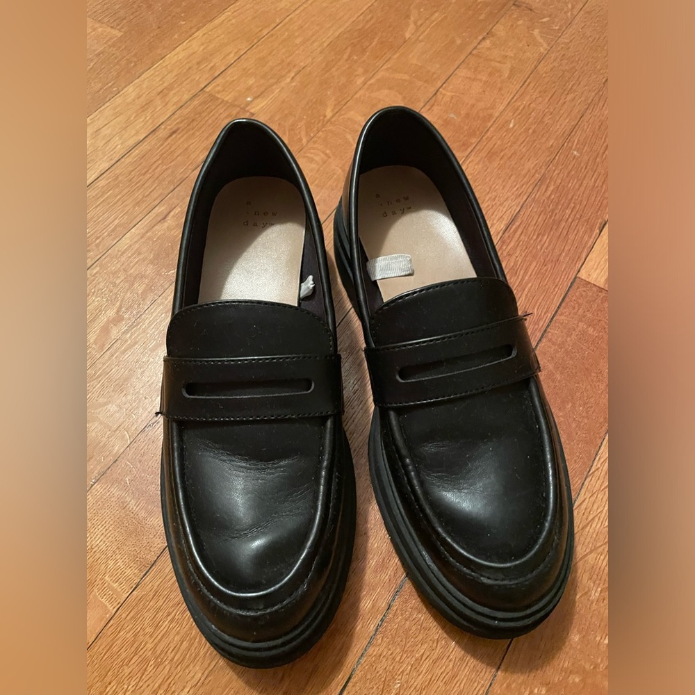 Black loafers from target